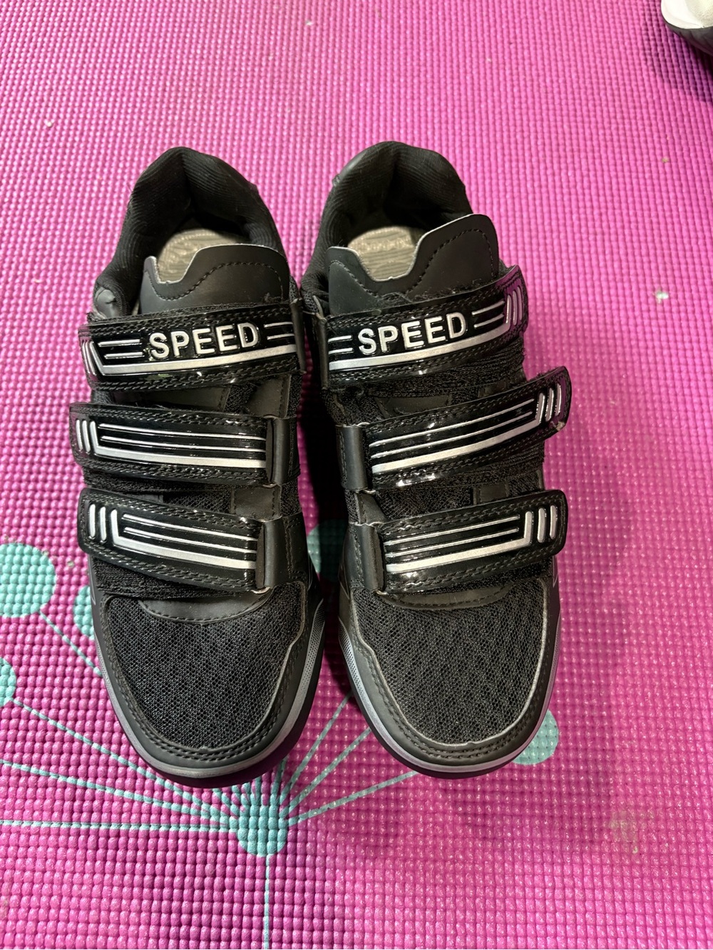 Black Velcro Athletic Shoes size 41